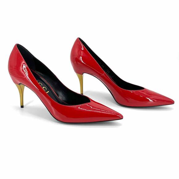 Gucci Red Stiletto Heels - Picture 5 of 11